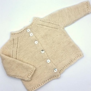 Isager yarns baby cardigan knitting kit - Carl & Caroline